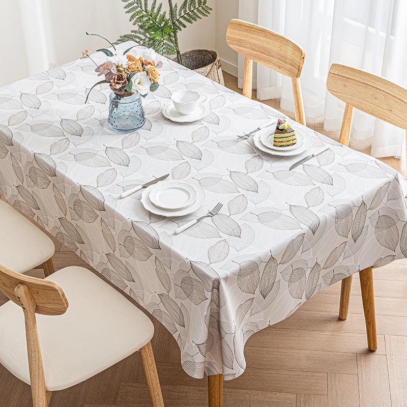 

Стильная ПУ скатерть с принтом Ins: Приятный для кожи, термостойкий, водонепроницаемый, маслостойкий и моющийся прямоугольный чехол для обеденного стола 140x140 cm