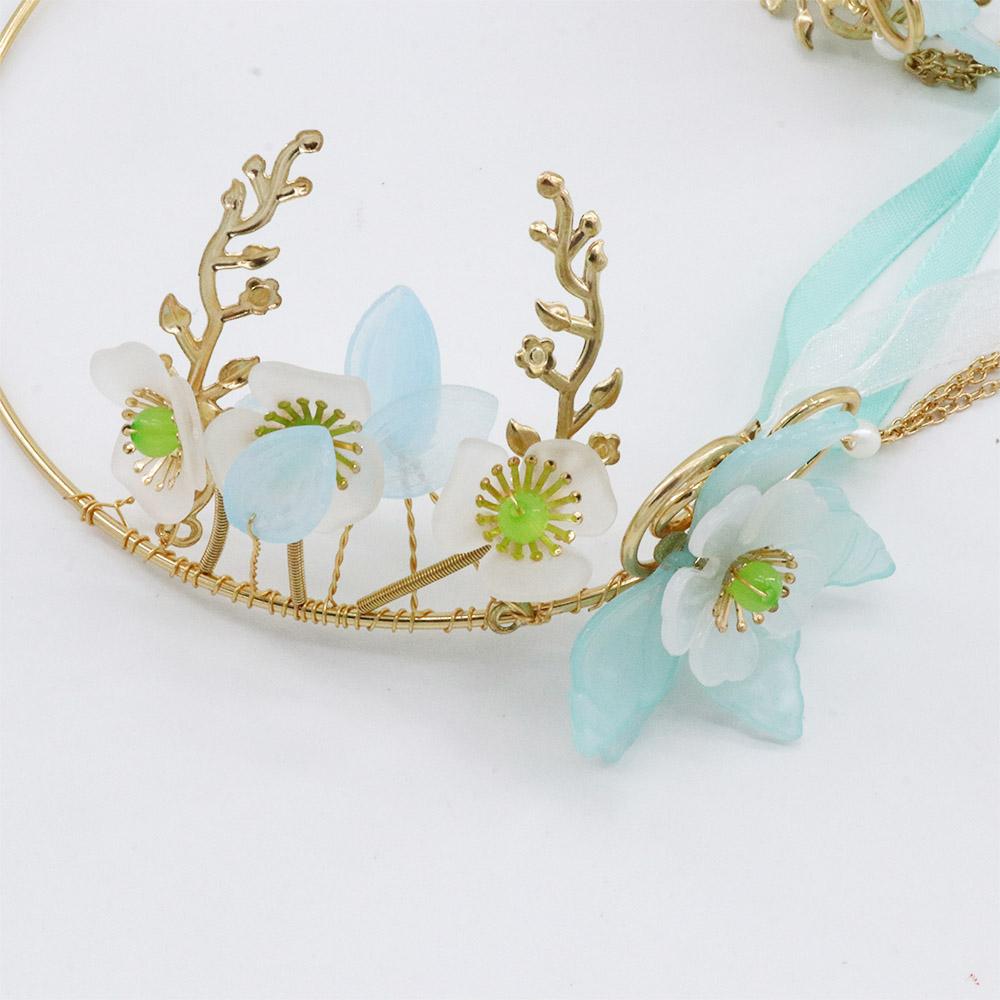Hair Band Tiaras Hanfu Hair Crown Ancient Style Hairpin Chinese Style Headwear Flower Headband