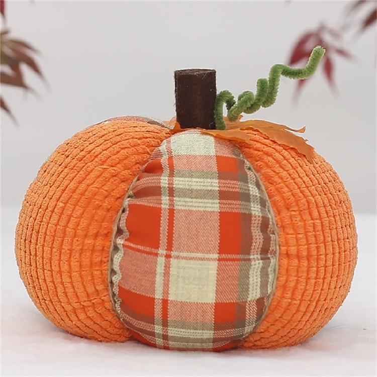Colorful Thanksgiving Pumpkin Cotton Fabric Pumpkin Artificial Harvest Decorative Pumpkin