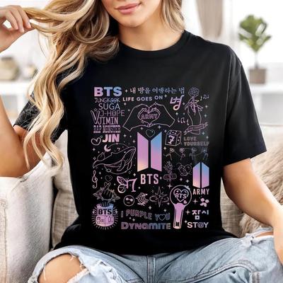 Bangtan Comeback 2026 Shirt - Kpop Gift for Army  Men Women Vintage Top Hip Hop Streetwear Oversized Tshirt Short Sleeve Casual Clothing