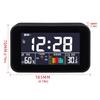 Elegant LCD Alarm Clock with Bright Backlights Multiple Alarms Calendar and Temperature Display for Bedsides Table