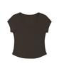Kyuliti C 90S Line V-Neck Half-Sleeve T-Shirt_Brown