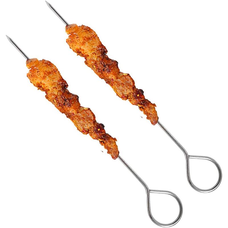 Truthahnspieße zum Binden von Truthahn, 6-Zoll-Edelstahlspieße zum Grillen von Zwiebeln Garnelen Heißluftfritteuse Backen Rollbraten BBQ