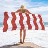 Ręcznik plażowy Szybkoschnący Ręcznik kąpielowy Outdoor Mikrofibra Paski Drukowany Miękki Chłonny Ręcznik Lato