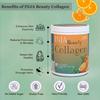 INJA Wellness Beauty Marine Collagen Supplement for Vitamin C Collagen with Japanese Formulation, Healthy Joints & Muscles, Orange Flavor, 125g