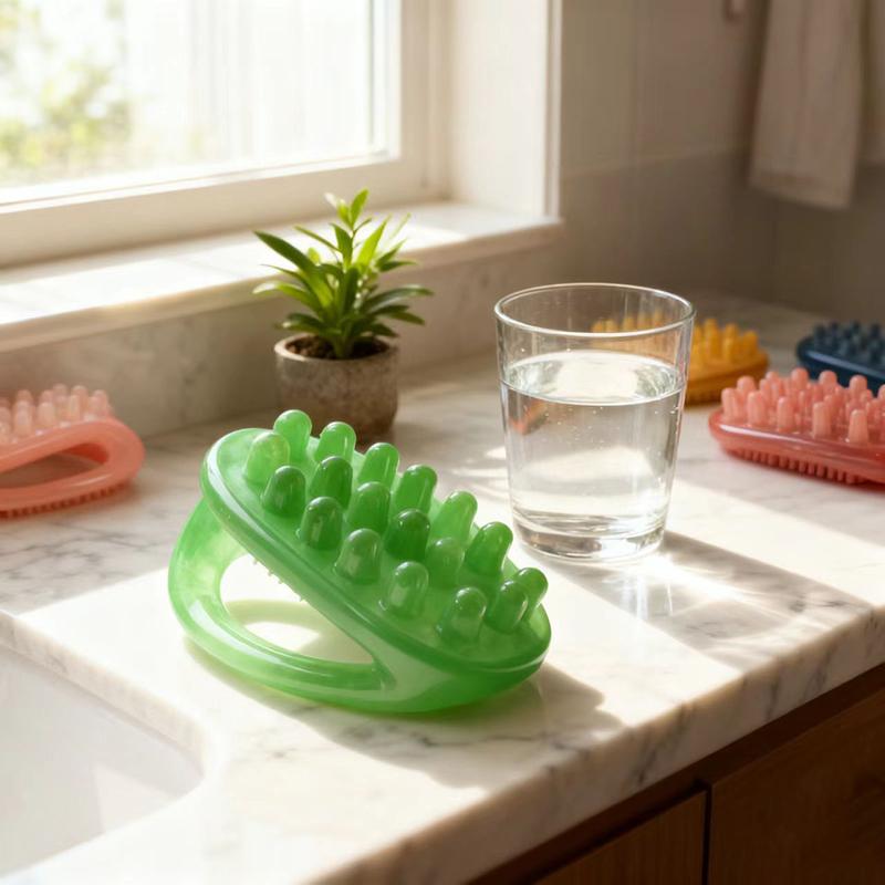 18 Beads Handheld Gua Sha Massage Roller Natural Resin Waist Neck Back Leg Body Meridian Scraping Spa Anti Cellulite Relaxation