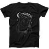 Sensenmann Katze Kätzchen Miau Spruch Halloween Lustiges Geschenk Schwarzes T-Shirt 497