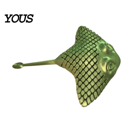Decorative Items for Bedroom 3D Printed Manta Ray Fidget Toy, Flexible Articulated Sea Animal Figurine Creative Office Ornaments Desktop Decoration,