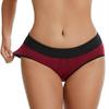 Women Mid Rise Stretch Period Underwear Absorbent Leakproof Briefs Reusable Cotton Blend Protective Panties for Everyday Wear