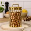 Gold-plated Sealed Jar with Lid Airtight Container Decorative Jar Storage Box  Home Decor