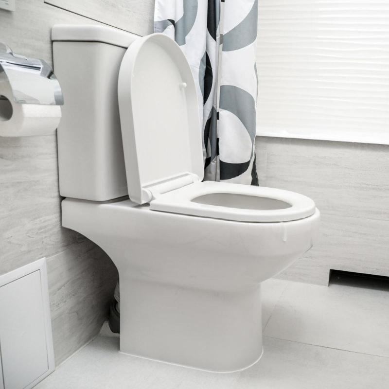 Universal Not Slip Toilet Seat Replacement Heavy Duty Quiet Slow Closing Designs Lid Case for Classical Toilet Models