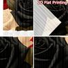 2D FLAT PRINTING 2pcs Curtains (Without Rod) Flower Bouquet on Red Easter holiday curtains with digital printing Durable