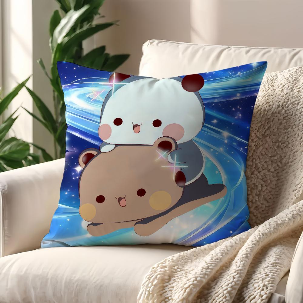 Cartoon Cute Bubu Dudu Face cushion cover Pillow Cover Decoration Room Home Sofa living Office Car Nordic Simplicity