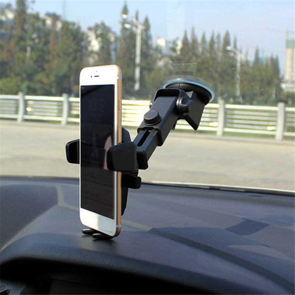 Stand Universal Long Neck Car Phone Holder Windshield Mobile Mount 360 Rotate Silicon Sucker