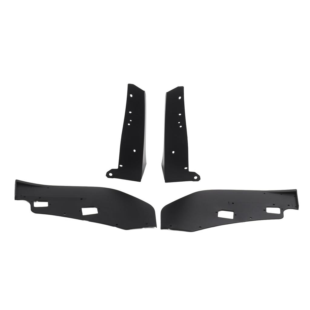 Pair of Front Bumper Corner Spoiler Black Prevent Collision Front Side Corner Winglet for Mustang GT500 2014 To 2021