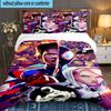 Into The Spider-verse 3-teiliges Bettwäsche-Set, Ideal für 1 Bettbezug und 2 Kissenbezüge, Perfekt als Geschenk für Fans, Ideal für Schlafzimmer, Studentenwohnheim