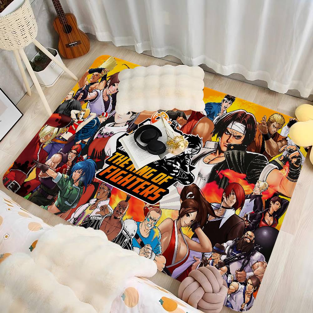 Game The King Of Fighters Hallway Carpet Non-Slip Laundry Room Mat Laundry Decor Balcony Child Living Room Bedside Area Rugs