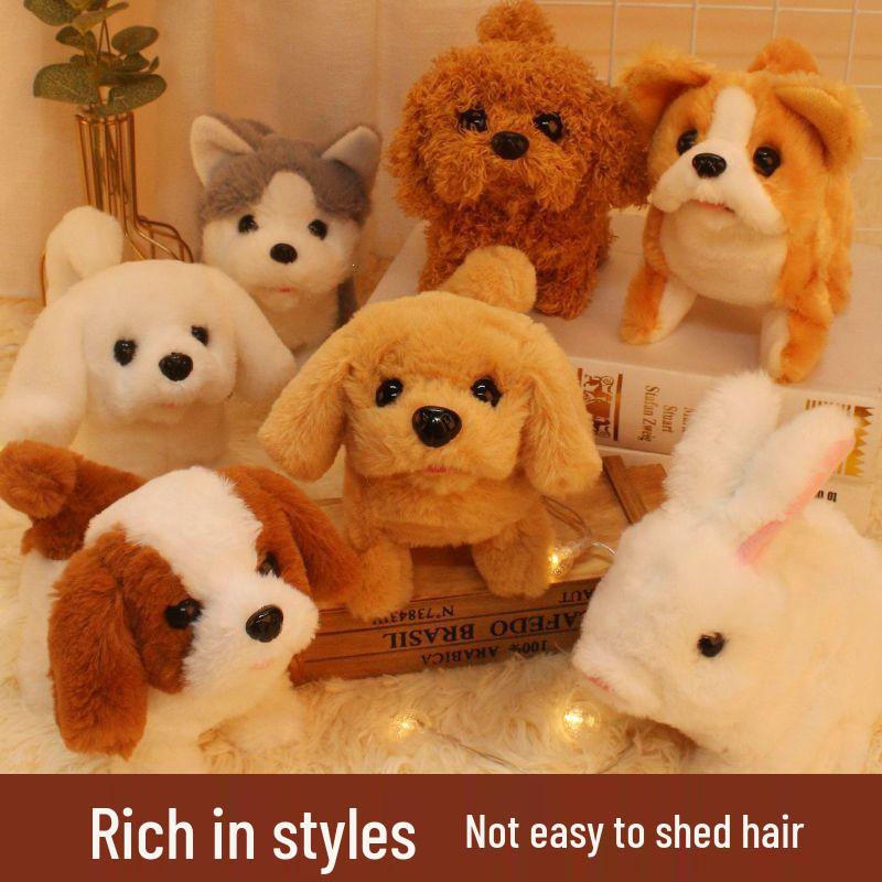 Electric Plush Husky Puppy Toy - Barking Sound Toy Gift for Kids