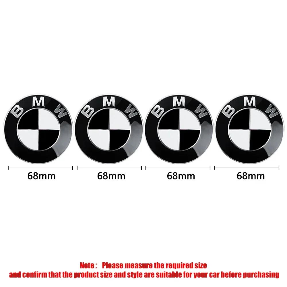 KSMH6 56/68mm Auto Hub Caps Car Wheel Center Cover Hubcaps Decoration Accessories for BMW 1 3 5 7 Series M M3 M5 M6 F01 F20 F10 X5 E36