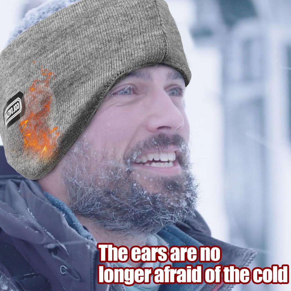 Herbst Winter Ohrenschützer Herren Damen Radfahren Gepolstert Ohrwärmer Faltbar Winddicht Gestrickt Doppelt Warm Ohrenschützer Laufmütze Heiß