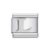 26 English A-Z Letter Name Custom Silver Color 9mm Link Charms Italian Stainless Steel Bracelet DIY Jewelry Making Hand Chain