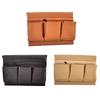 Automotive Window Storage Bag Strong PU Leather With Different Sections Holds 1.5kg Simple To Install No Tools Needed