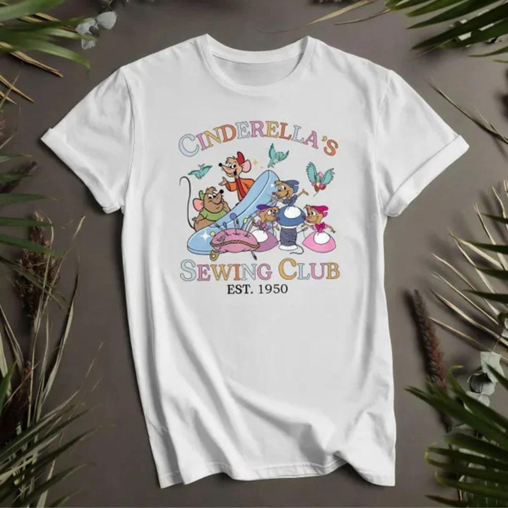 Cinderella Sewing Club White T Shirt S
