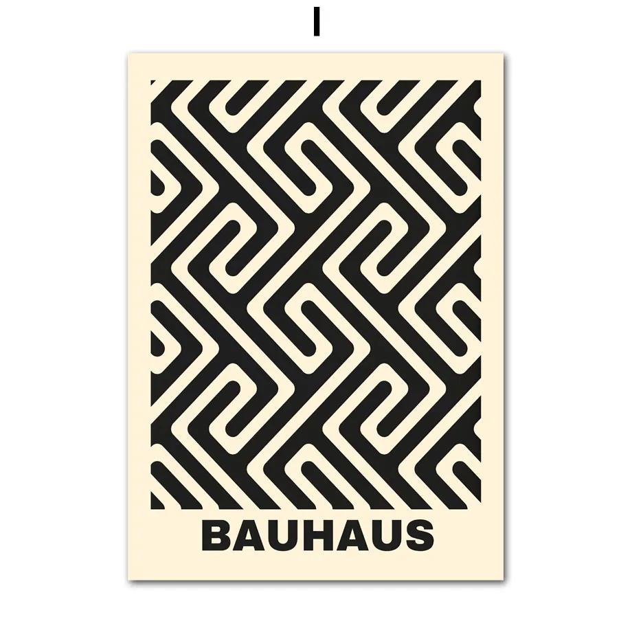 Bauhaus Lines Geometry Stripe Nordic Gallery Minimalist Wall Art Print Canvas Painting Poster for Living Room Modern Home Decor
