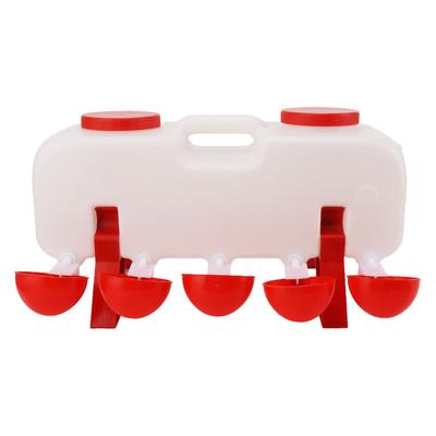 10L Chicken Waterer Semi Automatic Poultry Water Feeder Chicken Coop Accessories for Ducks Goose
