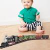 Christmas Train Set Electric Train Toys with Sound Light Easy Assembly Railway Tracks