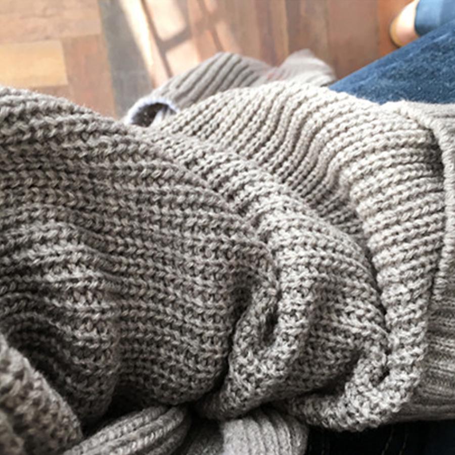 Cardigan lung pentru femei Harajuku pulover tricotat lejer, ocazional, jachetă neagră supradimensionată, haină