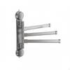Rotating MultiBar Towel Hanger Drill Installation Swivel Rack 270° Rotation Suction Cup