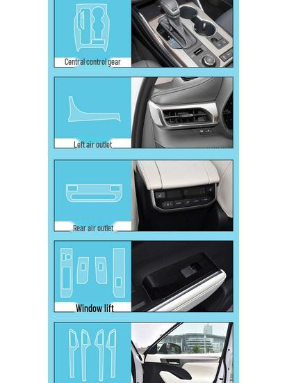 Tempered Screen Protector for 26 Toyota Highlander Models' Interior Navigation Display