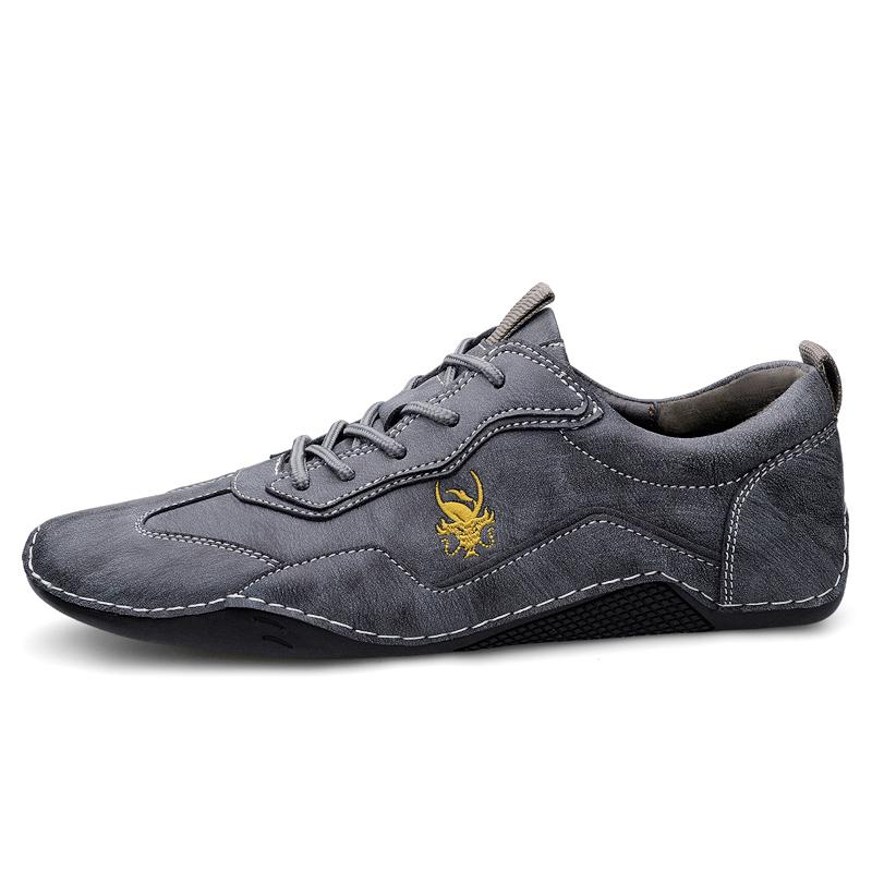 

Мужская новая кожаная спортивная обувь на открытом воздухе, повседневная обувь, деловая кожаная обувь для доски 44