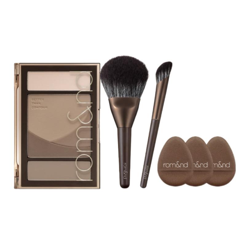 ROM&ND Better Than Contour Brush Set (Main Contour 20.5g + 2 Brushes + 3 Finger Puffs)