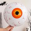 Inflatable Horror Party Supplies Simulated Eyeball Balloon, Theme Halloween Decoration, Large Aluminum Foil Balloon Set Spooky Eye for Indoor