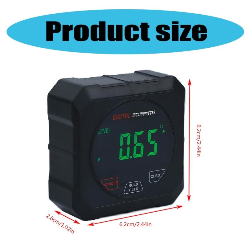 Digital Angled Gauges Magnetic Protractors with High Precisions and LCD Display for DIY Enthusiasts and Professional