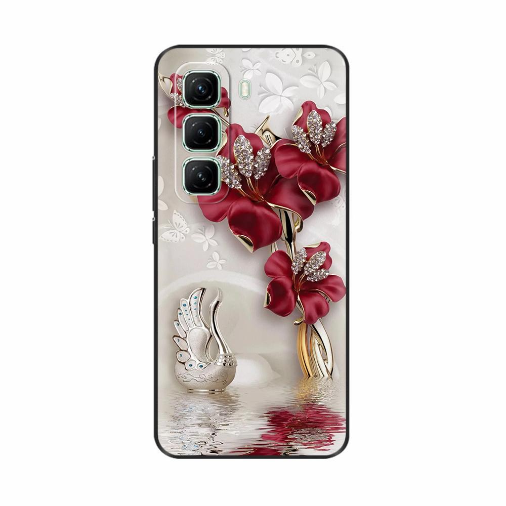 For Infinix Hot 50 5G 4G Case Cute Panda Pattern Silicon Back Cover For Infinix Hot 50 Pro Phone Case For Infinix Hot50 Pro Plus