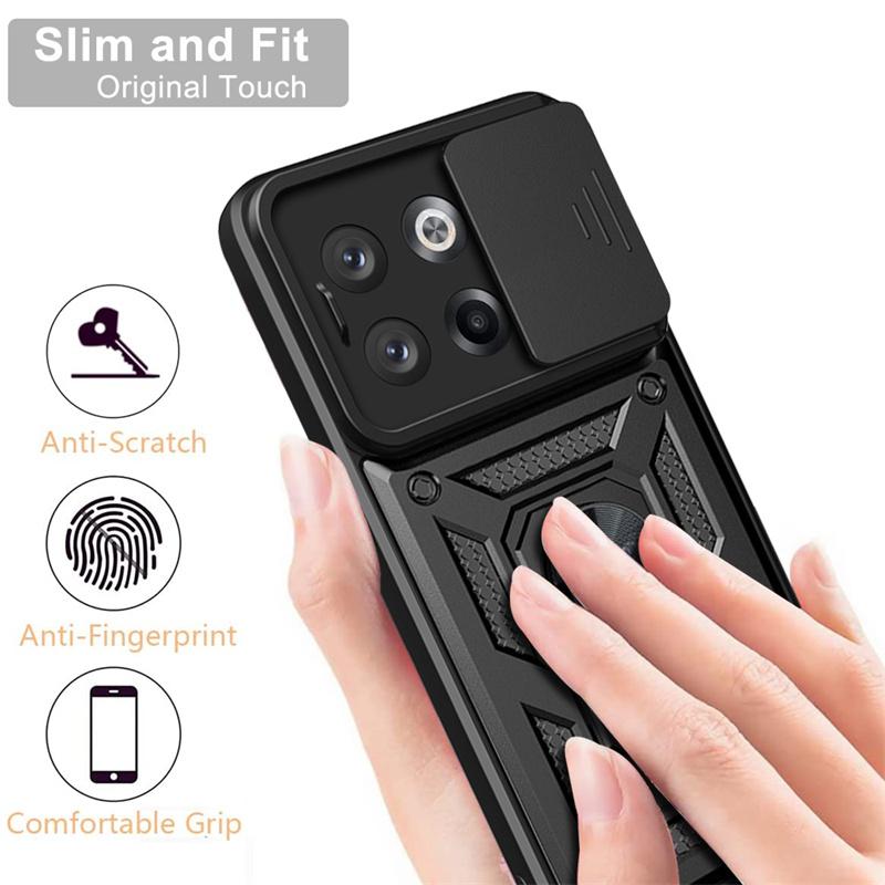 For OnePlus 10T 5G Case Magnetic Ring Holder Shockproof Armor Coque for One Plus 10T 10 T Oneplus10T Camera Lens Protect Cover
