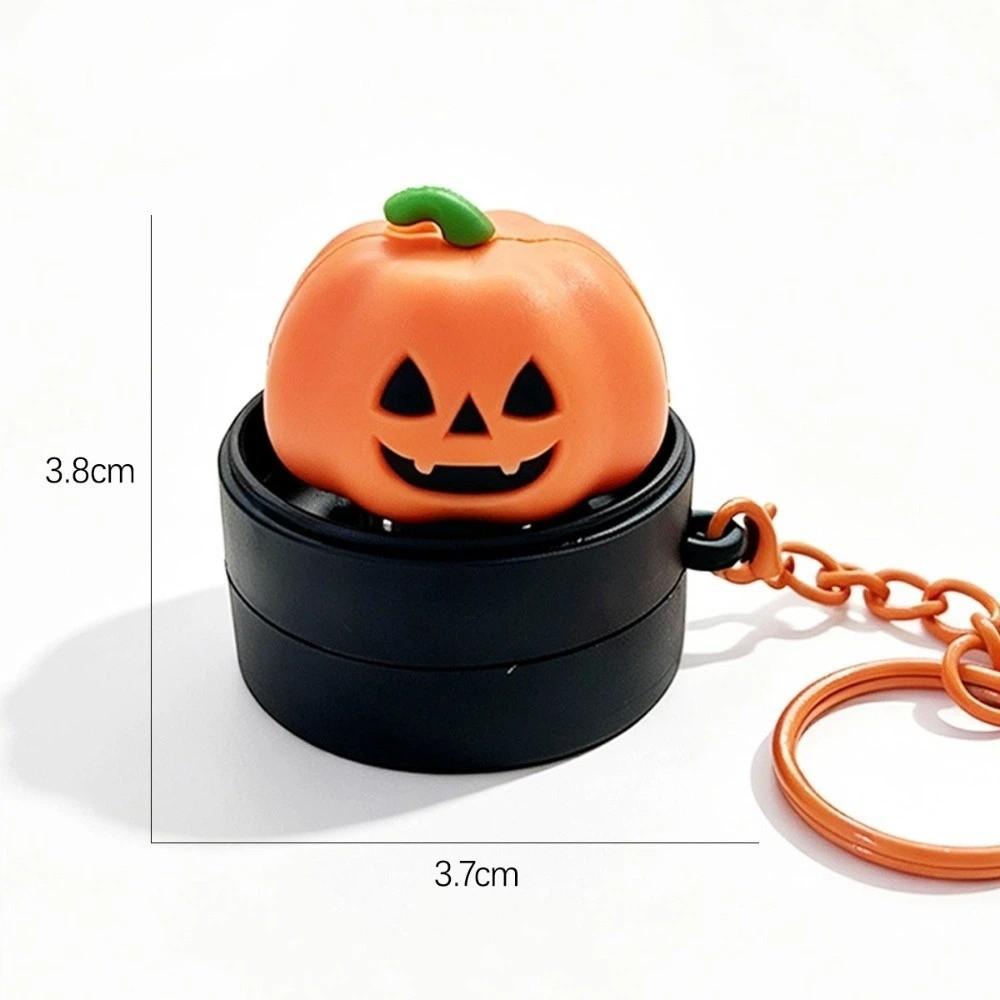 Press Button Fidget Keychain Pumpkin Shape Prank Toy Joke Quotes Pumpkin Keychain  Kids Adults