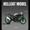 1:9 Kawasaki ZX-10R Ninja H2R Motorcycles Model Toys Cars Light Music Wheel Shock Absorption Miniature Vehicle Child Adult Gifts