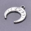 Fashion Moon Charm Pendant Metal 304 Stainless Steel Charms For Jewelry Making Supplies Wicca Components DIY Earrings Bracelets