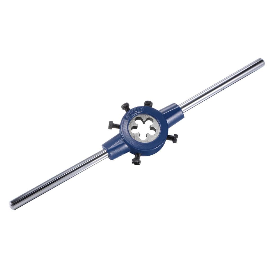 CoCud Die Stock Handle Set, 5/8-24 UNEF Thread Die, Fits 26mm-38mm Outer Diameter M12-M16 Die Wrench Tool Kit, for Thread Cutting and Repair, 1 Set