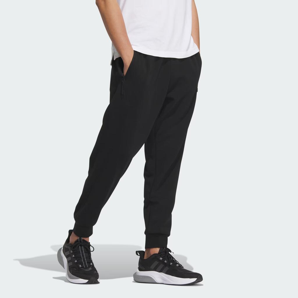 Adidas Wuji Series Knit Joggers With Elastic Waist Men Bottoms Black IP4912