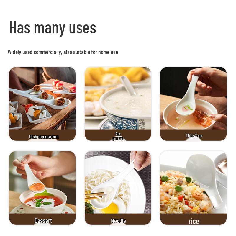 NAVCON Ceramic Small Soup Spoon