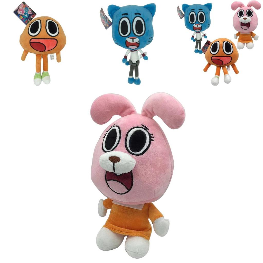 Entzückendes und weiches 25 cm Darwin Plüschtier aus Die erstaunliche Welt von Gumball für Kinder