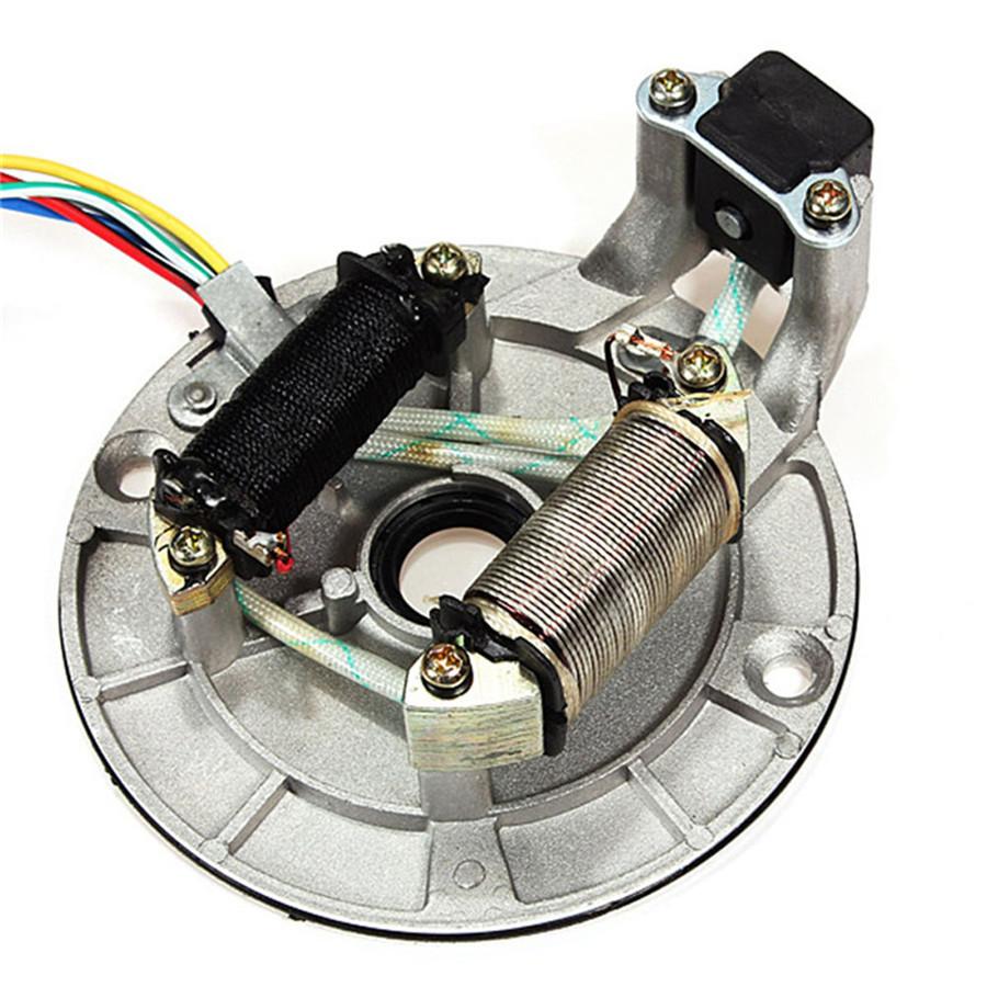 1Pc 110cc 125cc Pit Dirt Bike Pitbike Stator Plate Pickup Magneto Coil Rotor New