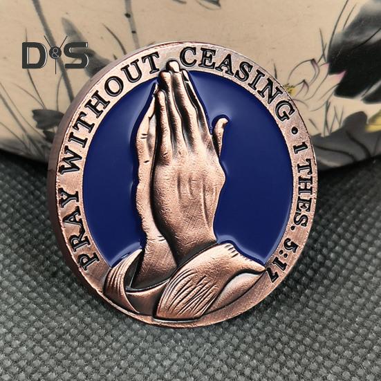 Христианская молитвенная монета Молитесь непрестанно Священное Писание Сопутствующая — фото 4