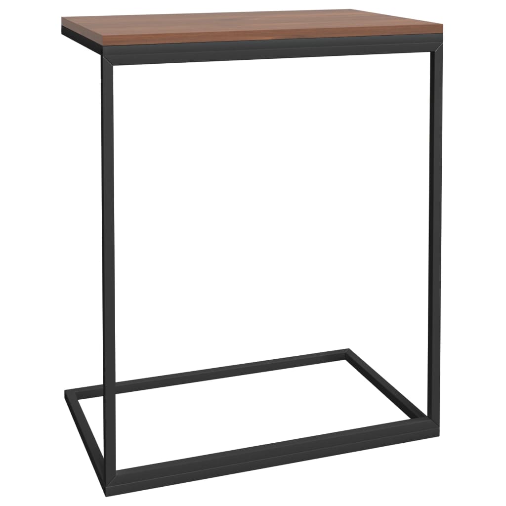  Side Table, Black, 55x35x66 Cm, Wood-based Material