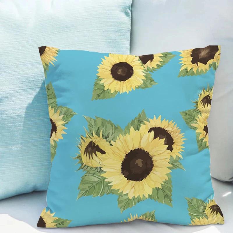 

Flower Pillowcase 40x40 Double-sided Printing Cushion Cover 45 × 45 Bed Pillowcases for Pillows Children s Decorative Cushions 12x12Inch